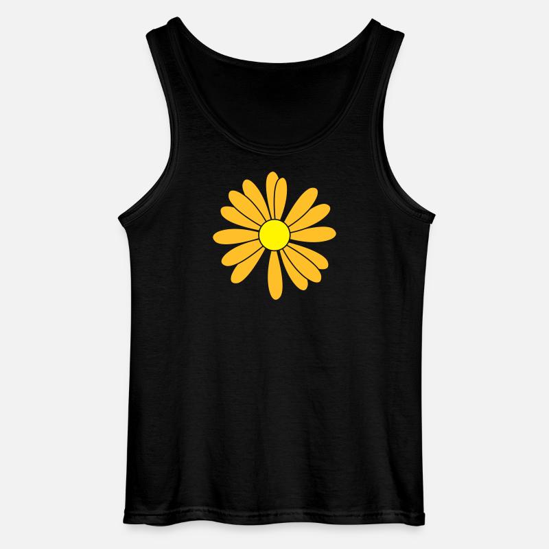 Flowers patch - Gildan Männer Tank Top - Schwarz