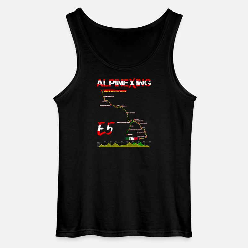 E5 Oberstdorf Merano - Gildan Men’s Tank Top - black