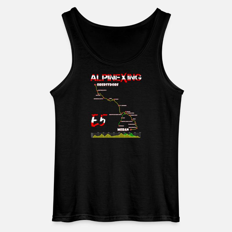 E5 Oberstdorf Meran - Gildan Männer Tank Top - Schwarz