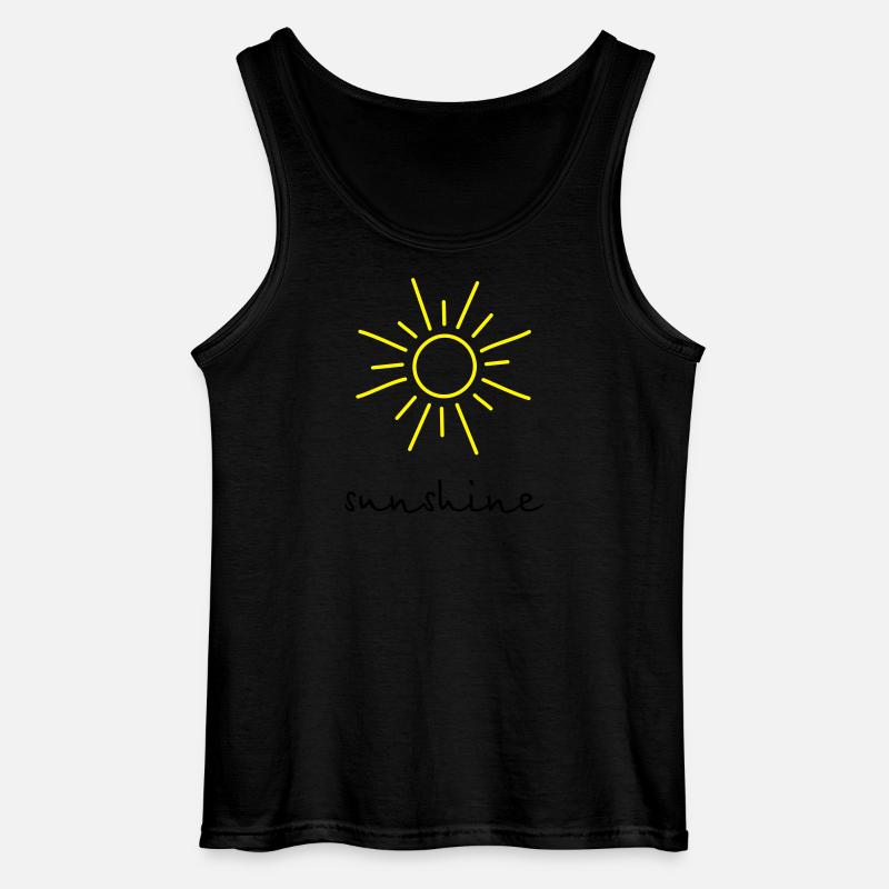 sunshine Sonne - Gildan Männer Tank Top - Schwarz