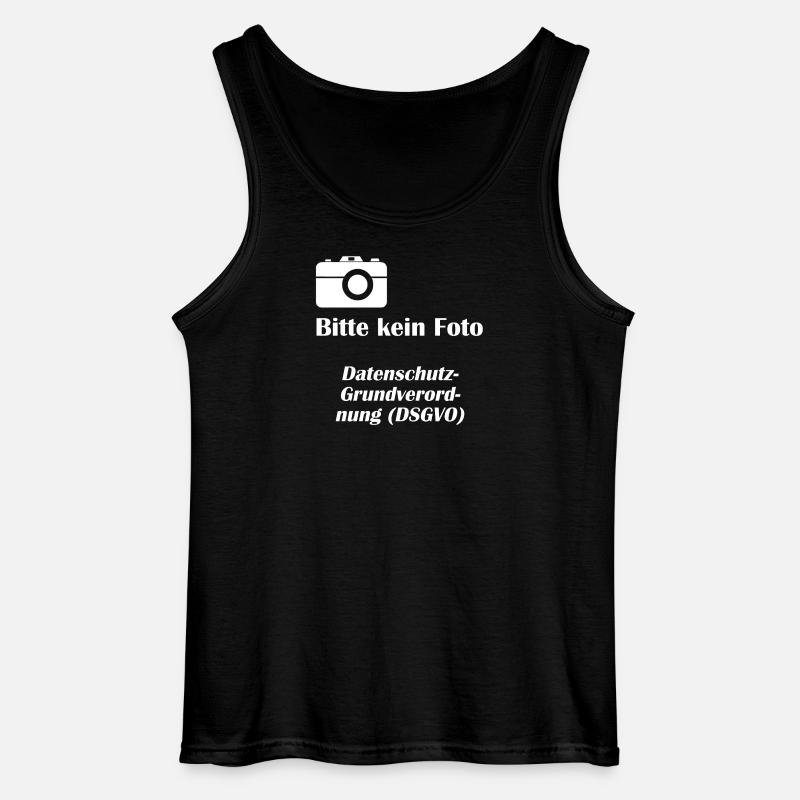 DSGVO1 Datenschutz - Gildan Männer Tank Top - Schwarz