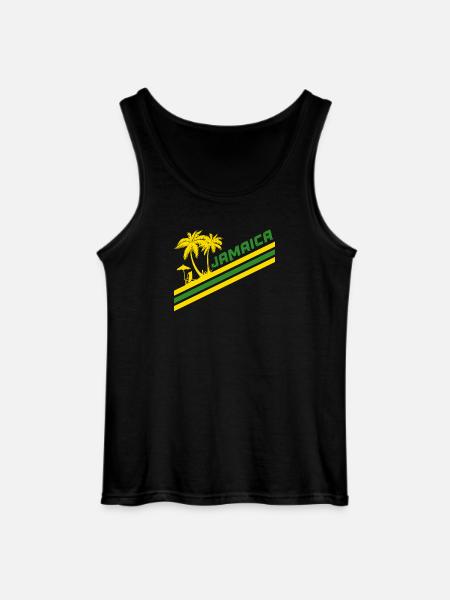 Jamaica Palms / Gift Caribbean - Gildan Men’s Tank Top - black