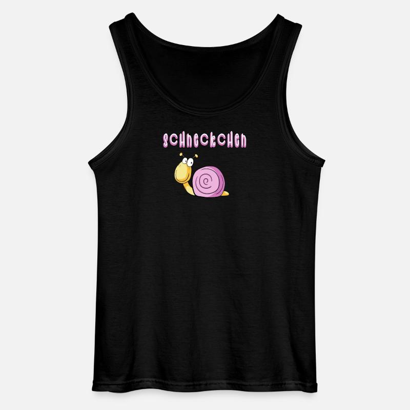 Lustige Scheckchen Schnecke I Comic - Gildan Männer Tank Top - Schwarz