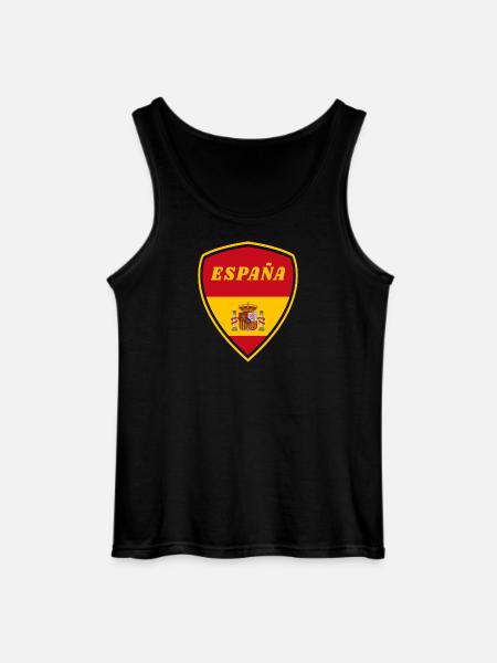 Spain Coat of Arms Flag Gift - Gildan Men’s Tank Top - black