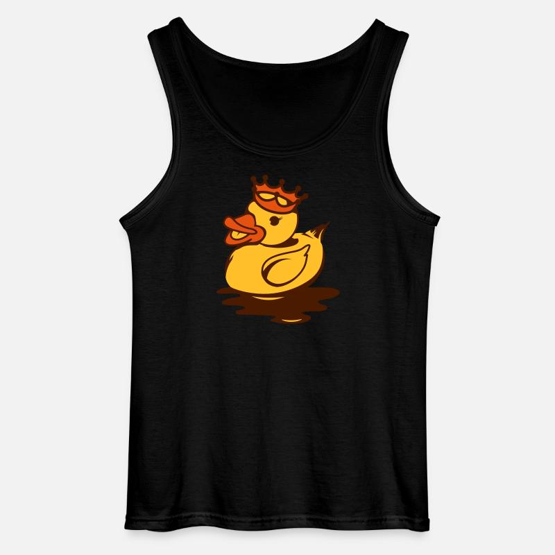 Eine Gummiente mit Krone - Gildan Männer Tank Top - Schwarz