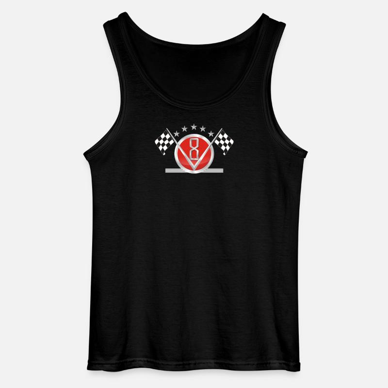 V8 - Gildan Männer Tank Top - Schwarz
