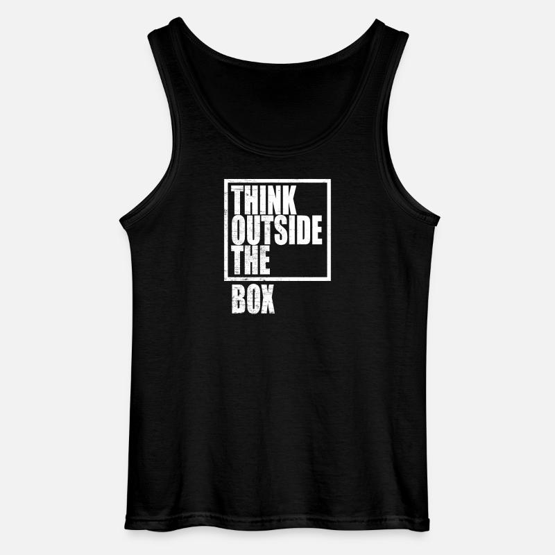 Think Outside The Box / Design Thinking - Gildan Männer Tank Top - Schwarz