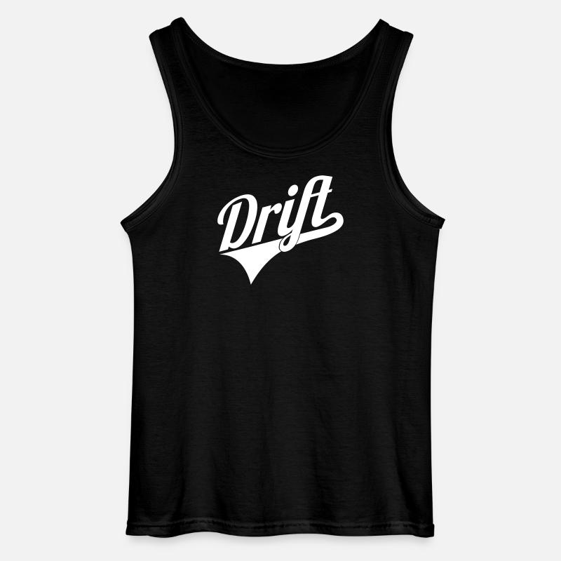 Drift Schriftzug Logo - Gildan Männer Tank Top - Schwarz