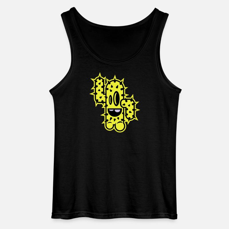 kaktus high five comic - Gildan Männer Tank Top - Schwarz