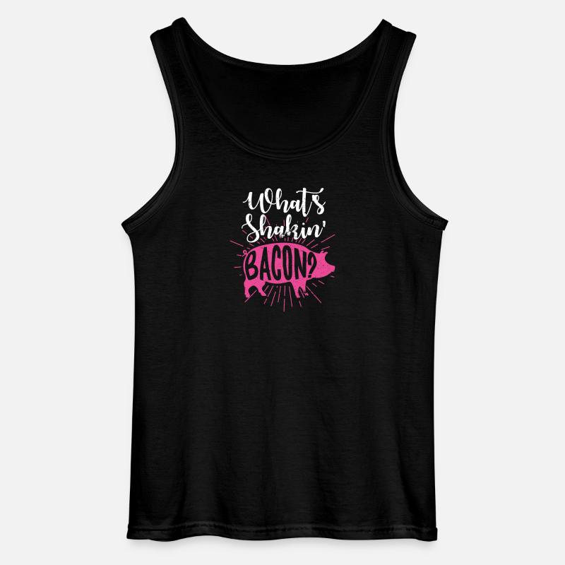 Whats Shakin Bacon - Gildan Männer Tank Top - Schwarz