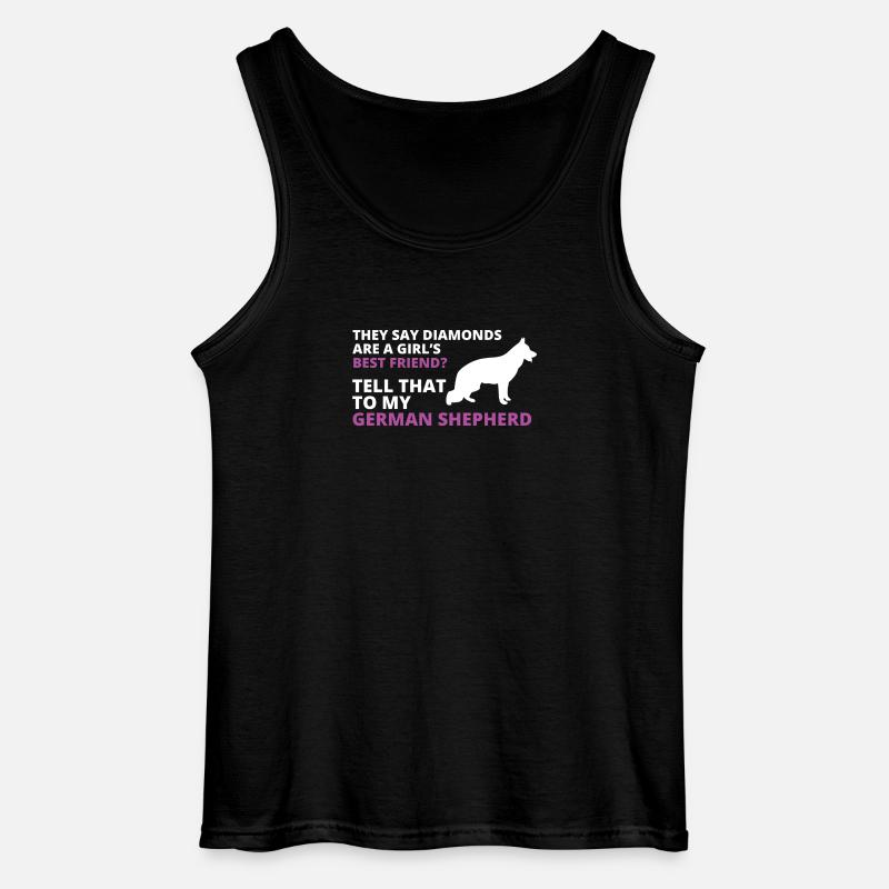 Schäferhund - Gildan Männer Tank Top - Schwarz