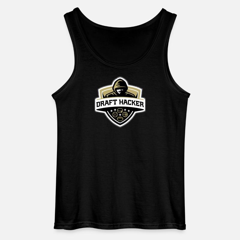 Draft Hacker - Gildan Männer Tank Top - Schwarz