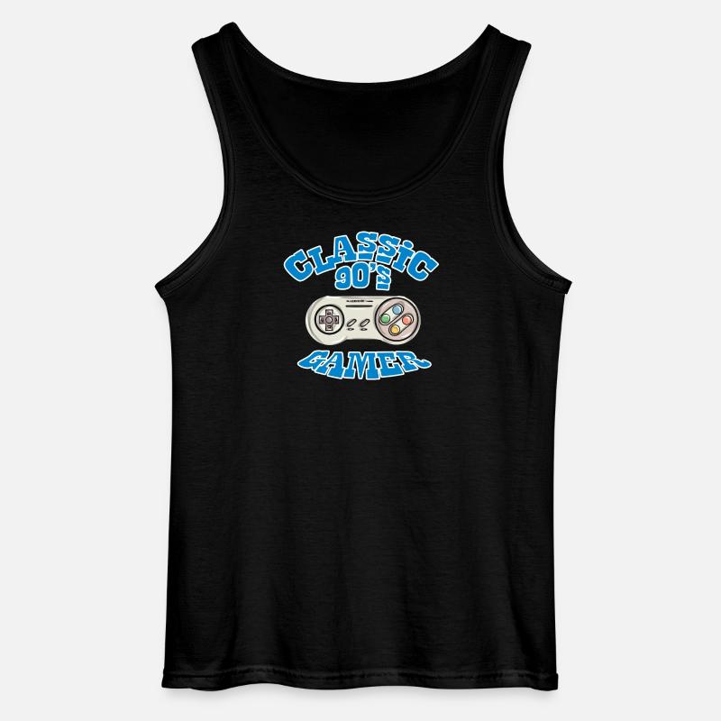 Game Zocken Geschenk - Gildan Männer Tank Top - Schwarz
