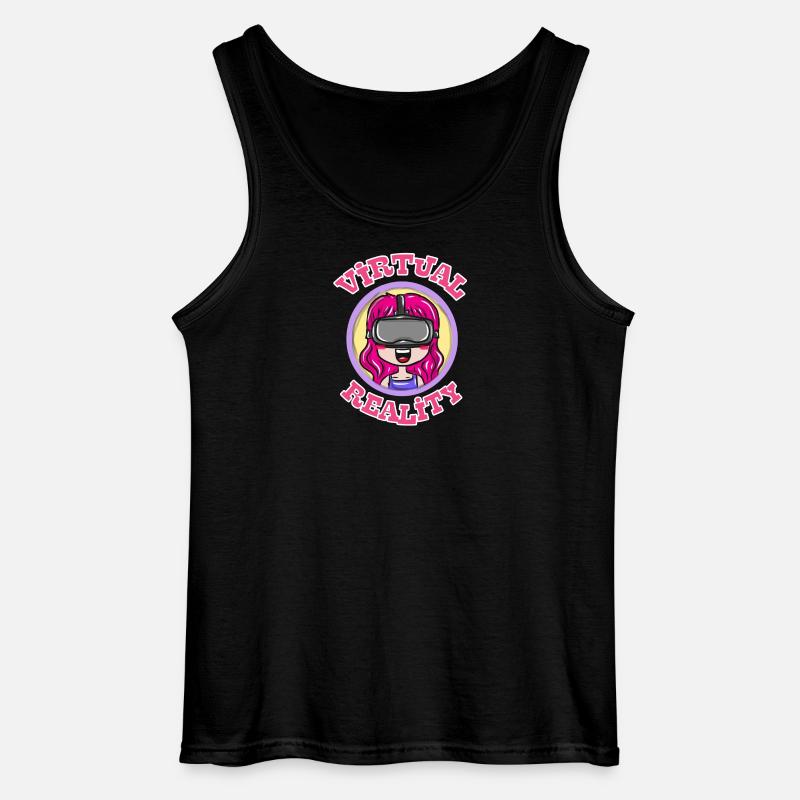 Game Zocken Geschenk - Gildan Männer Tank Top - Schwarz