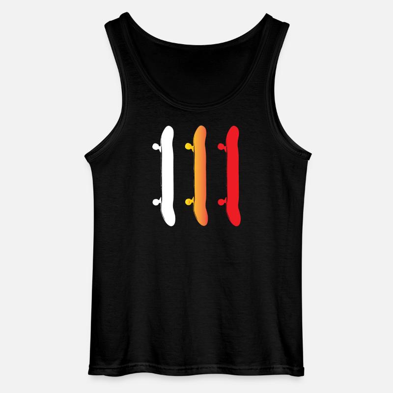 Skateboarding - Skateboards - Gildan Männer Tank Top - Schwarz