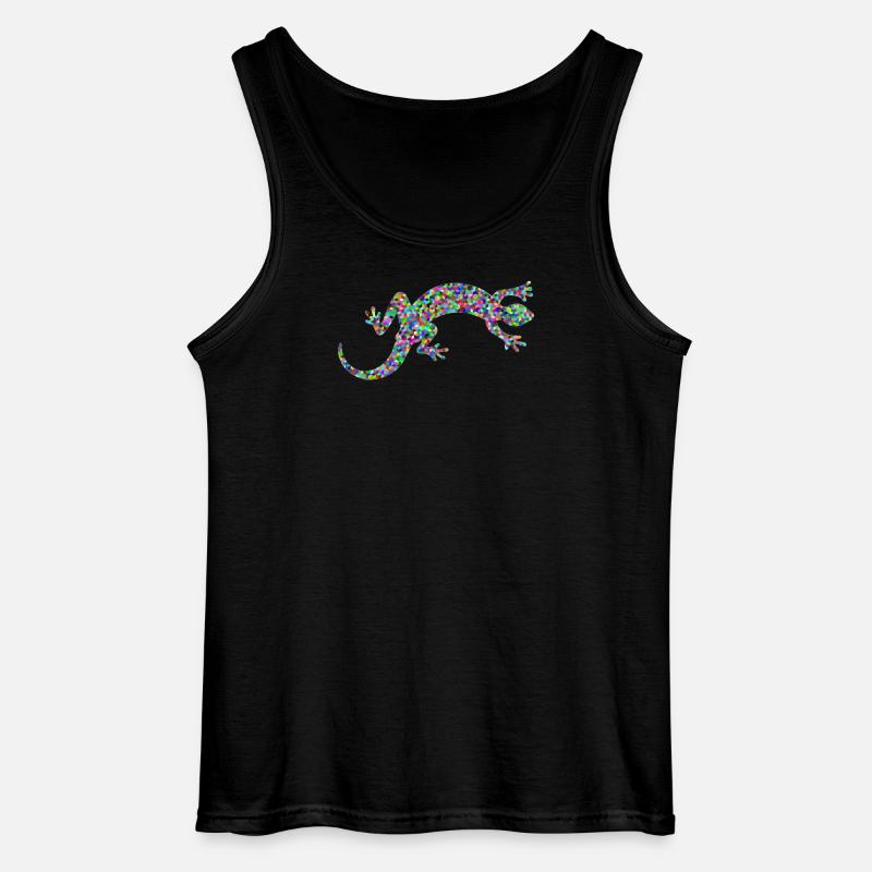 Gecko, Salamander, patterncontest - Gildan Männer Tank Top - Schwarz