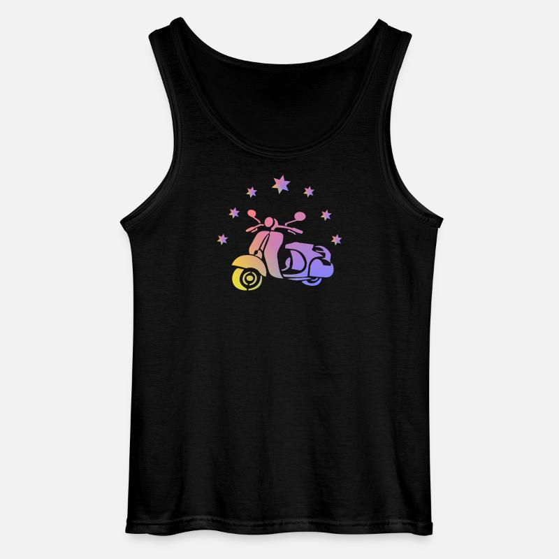 Retro Roller - Gildan Männer Tank Top - Schwarz