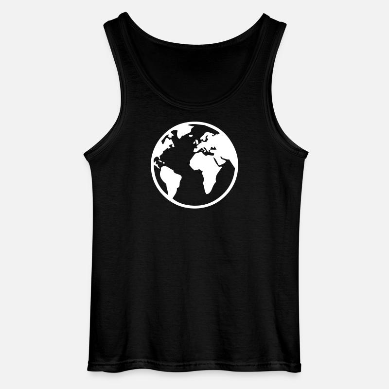 Erde - Gildan Männer Tank Top - Schwarz