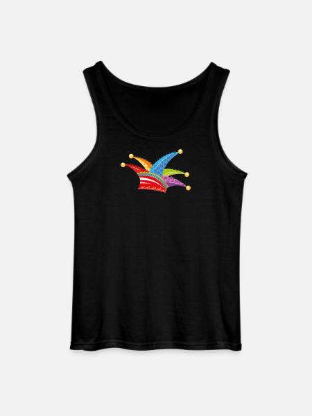knallbunte Narrenkappe - Gildan Männer Tank Top - Schwarz