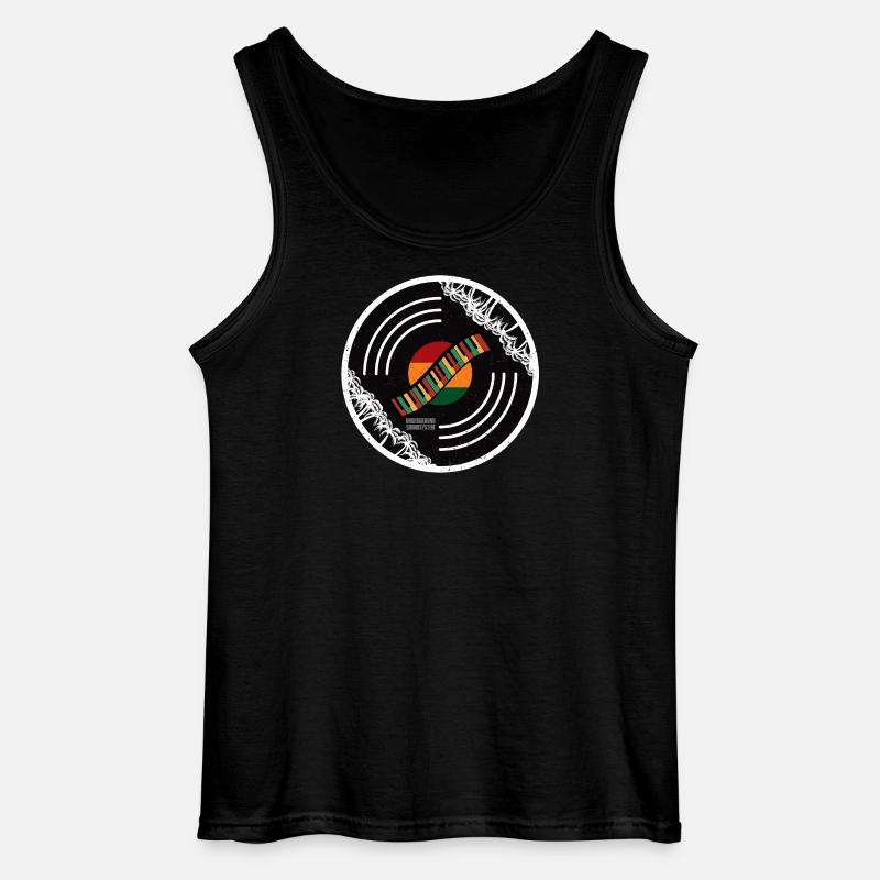 Klangkreis Regenbogen Keyboard - Gildan Männer Tank Top - Schwarz