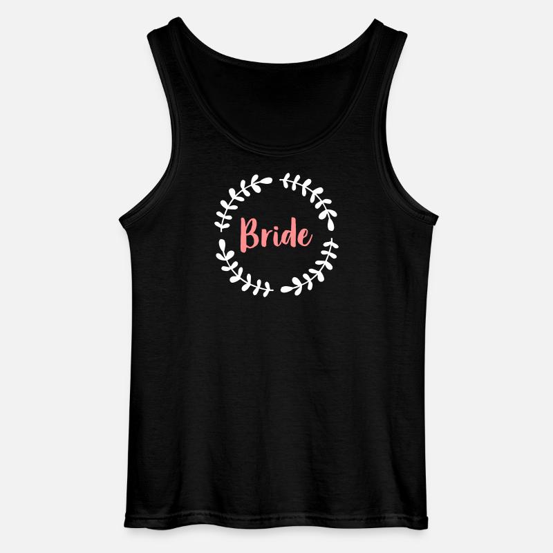 Bride Blätterkranz Junggesellinnenabschied - Gildan Männer Tank Top - Schwarz