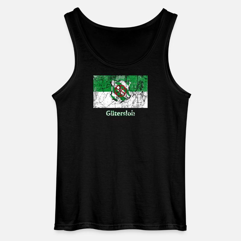 Flagge Gütersloh Stadtfahne Stadtfahne Drapeau - Gildan Männer Tank Top - Schwarz