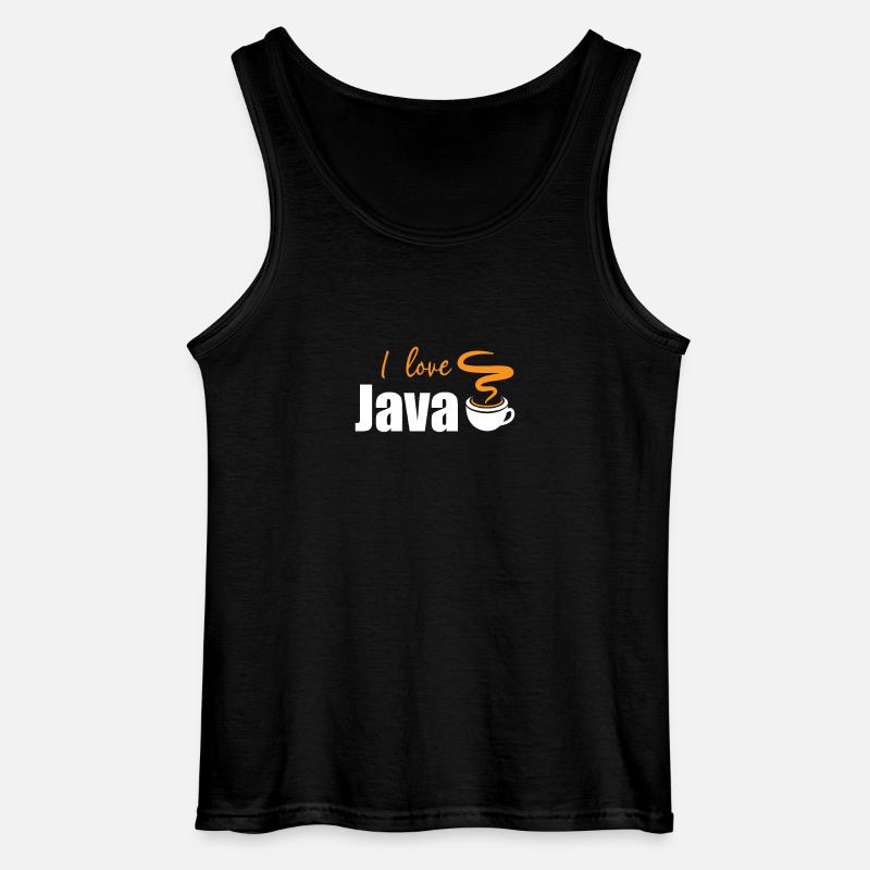 Ich liebe Java - Gildan Männer Tank Top - Schwarz