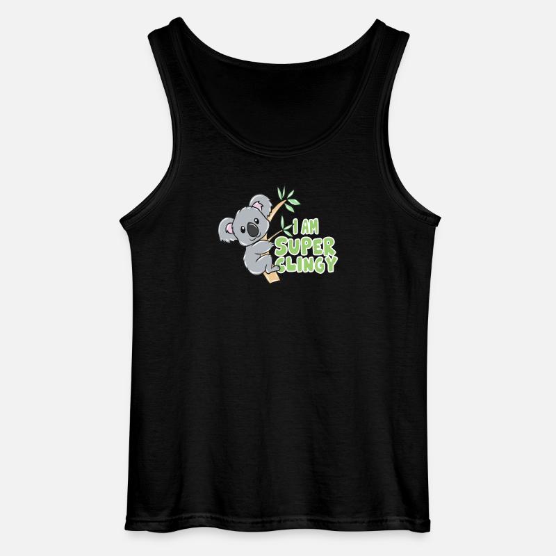Koala - Gildan Männer Tank Top - Schwarz