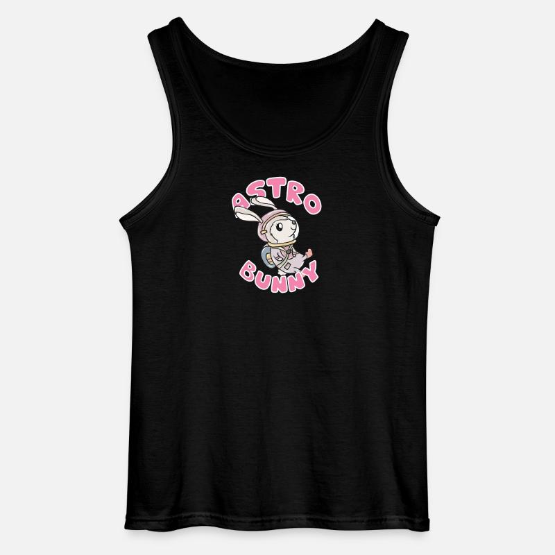 Astronaut Hase - Gildan Männer Tank Top - Schwarz