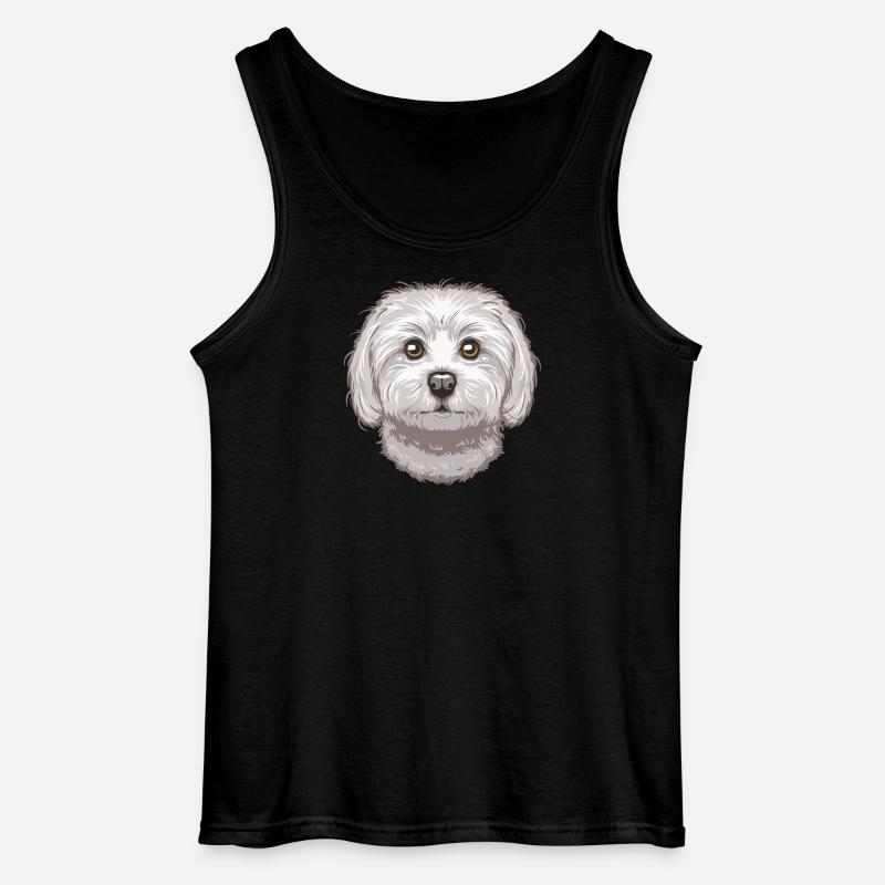 Maltese - Gildan Männer Tank Top - Schwarz