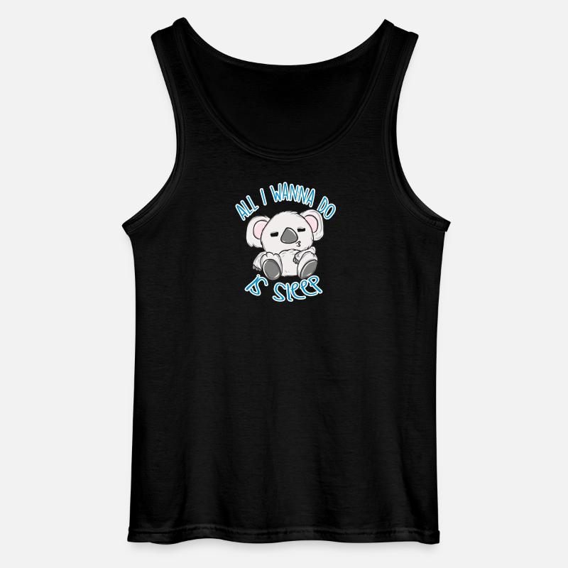Koala - Gildan Männer Tank Top - Schwarz