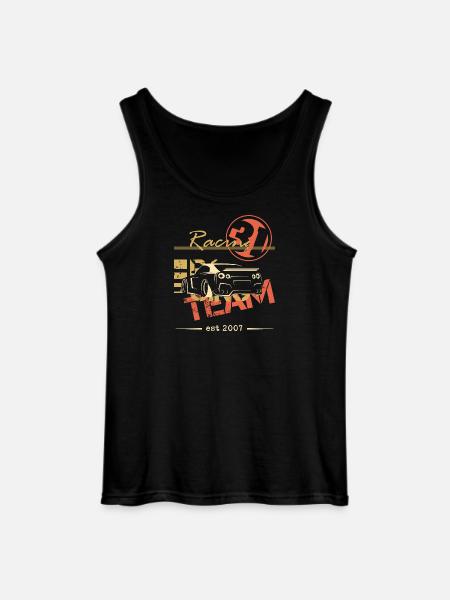 team racing gtr car gift idea - Gildan Men’s Tank Top - black