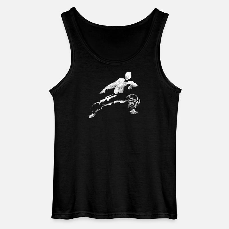 Kung-Fu Shaolin Figur - Gildan Männer Tank Top - Schwarz