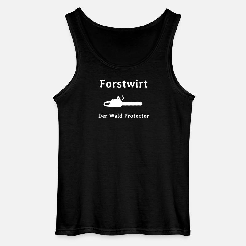 Forstwirt der Wald Protector - Gildan Männer Tank Top - Schwarz