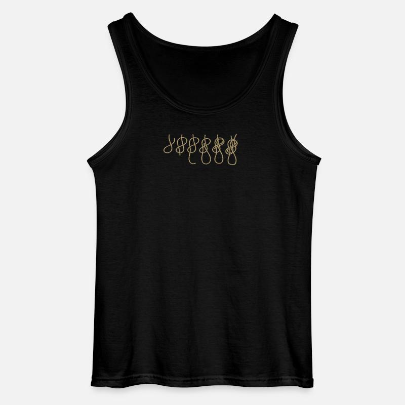 Evolution Klettern Kletterknoten Achter Knoten - Gildan Männer Tank Top - Schwarz