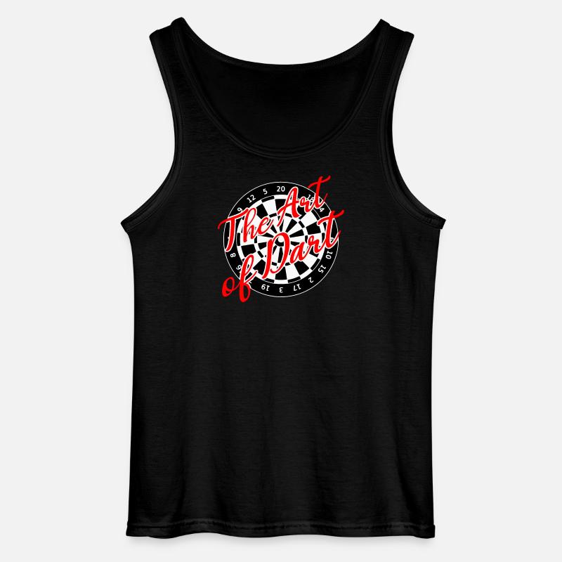 Darts Kunst Dart Dartboard 180 - Gildan Männer Tank Top - Schwarz