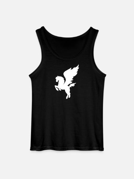 Pegasus Winged Horse Greek Mythology - Gildan Men’s Tank Top - black