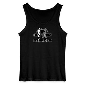 Team Spruch Kollegen Sport Deutschland - Gildan Männer Tank Top - Schwarz - Vorne - AI Model Male 185 dark (185cm)