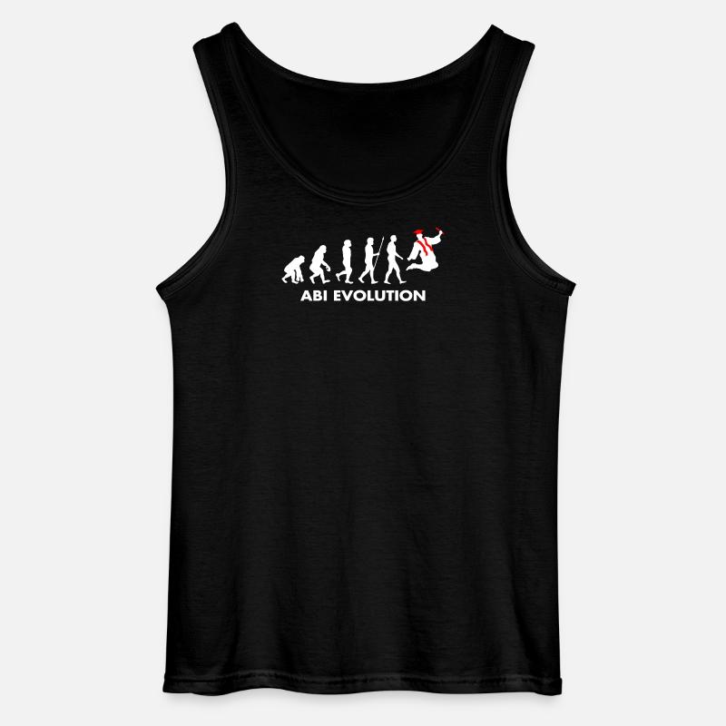 Abitur Abiturient Schulabschluss Evolution Abi - Gildan Männer Tank Top - Schwarz