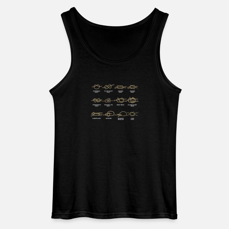 Både knude knude - Gildan tanktop til mænd - sort