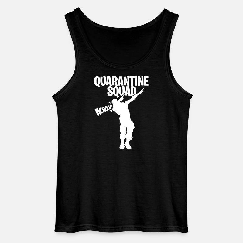 Quarantine squad, DAB Zocker Quarantäne GAMING - Gildan Männer Tank Top - Schwarz