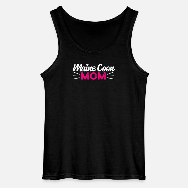 Maine Coon Katze - Gildan Männer Tank Top - Schwarz