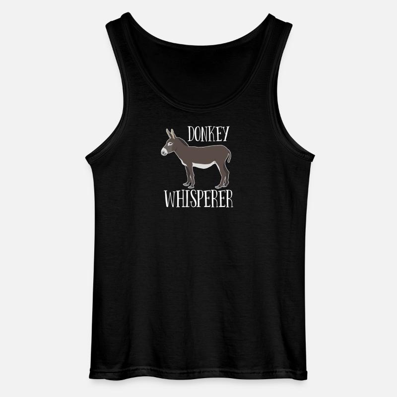 Esel - Eselflüsterer - Gildan Männer Tank Top - Schwarz