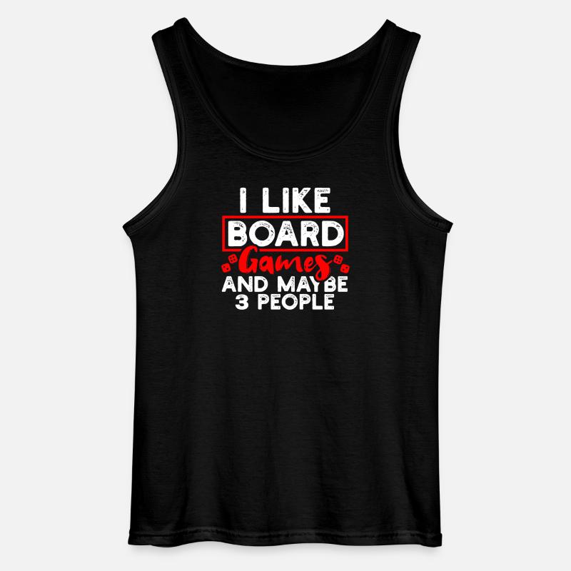 Gesellschaftsspiele Brettspiele - Gildan Männer Tank Top - Schwarz