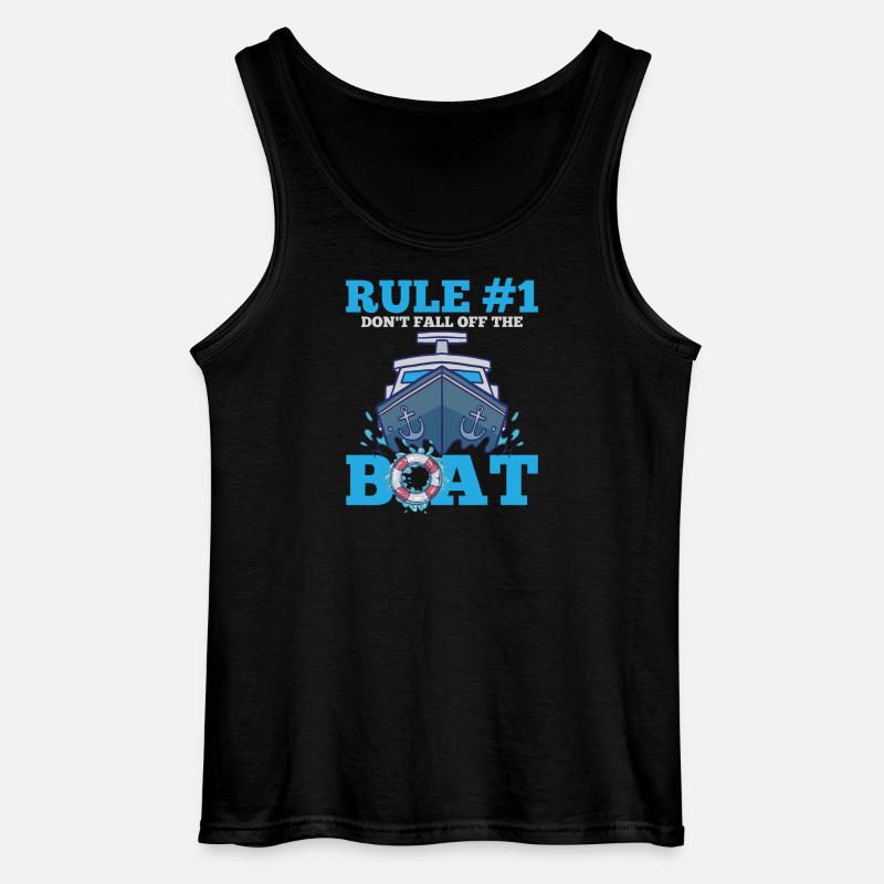 Boot - Gildan Männer Tank Top - Schwarz