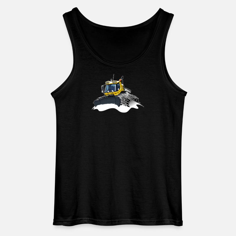 gelber Schneeschaufelschnee - Gildan Männer Tank Top - Schwarz