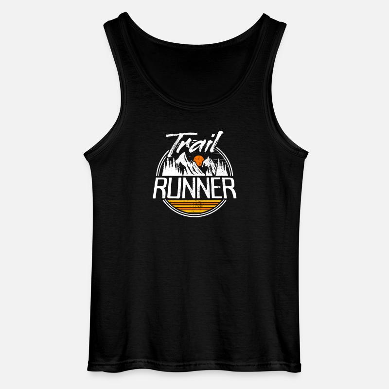 Trail Runner Traillauf Trailrunner Ultra Running - Gildan Männer Tank Top - Schwarz