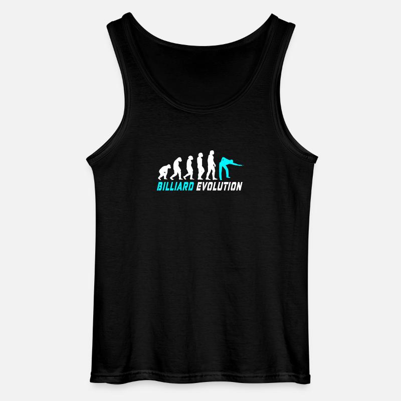 Billard Evolution Design / Geschenkidee - Gildan Männer Tank Top - Schwarz