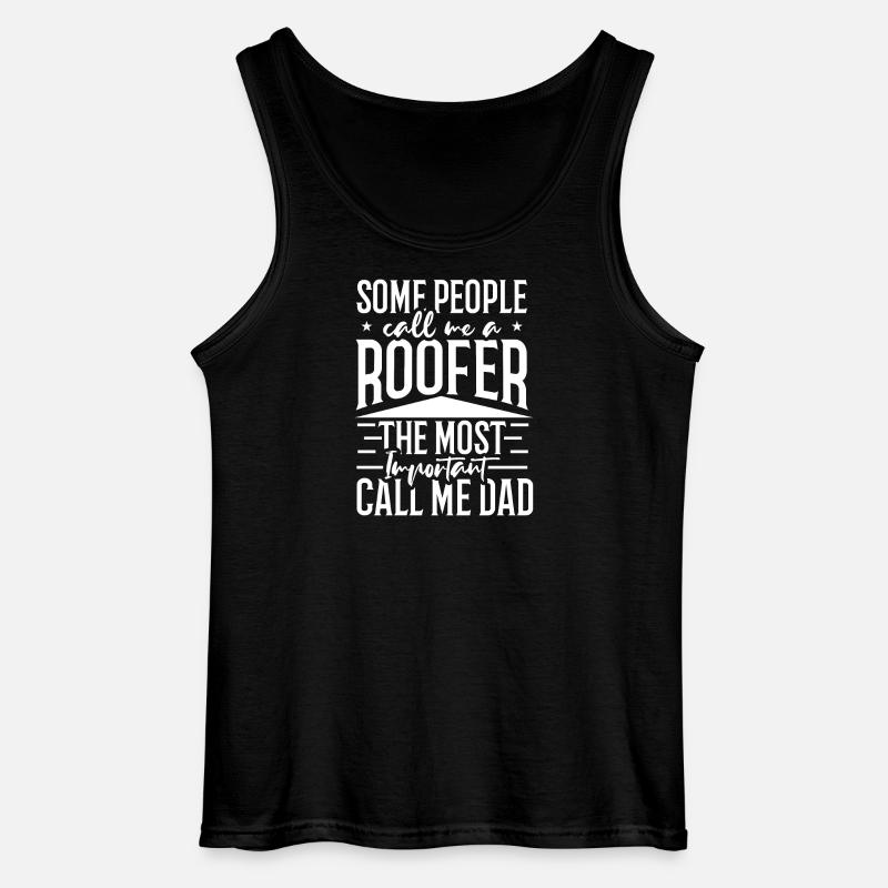 Dachdecker Handwerk - Gildan Männer Tank Top - Schwarz