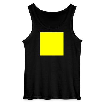Modèle de texture de fond jaune Personnaliser - Débardeur Gildan Homme - noir - Devant - AI Model Male 185 dark (185cm)